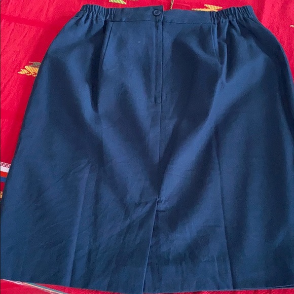 Adolfo Studio Lined Linen/Cotton Pencil Skirt - Picture 4 of 6